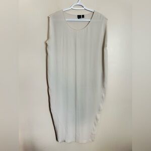 The Fisher Project Size S Elegant Cream Sleeveless Dress
